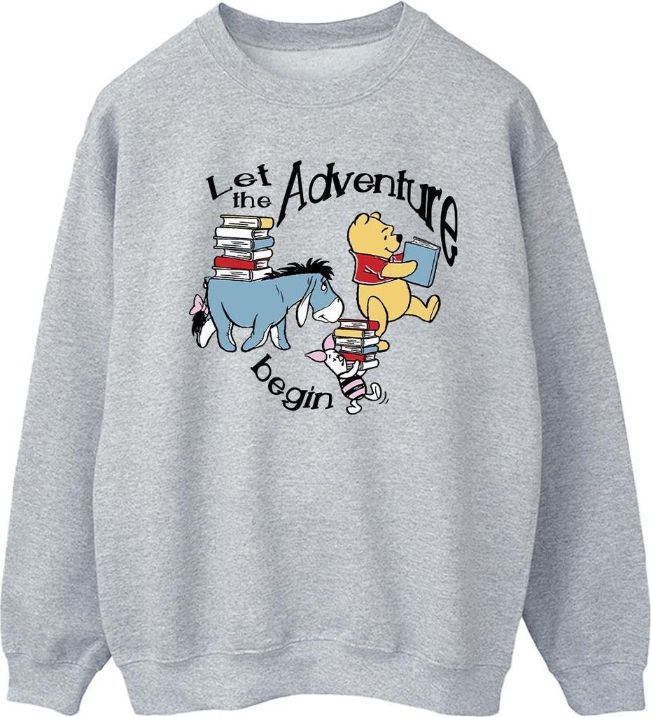 Winnie the Pooh - "Let The Adventure Begin" Sweatshirt für Herren BI53623 (M) (Sportgrau)