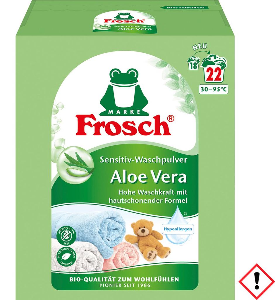 Frosch Aloe Vera Sensitive Detergent 22 pracích dávek 1450g Obrázek produktu 