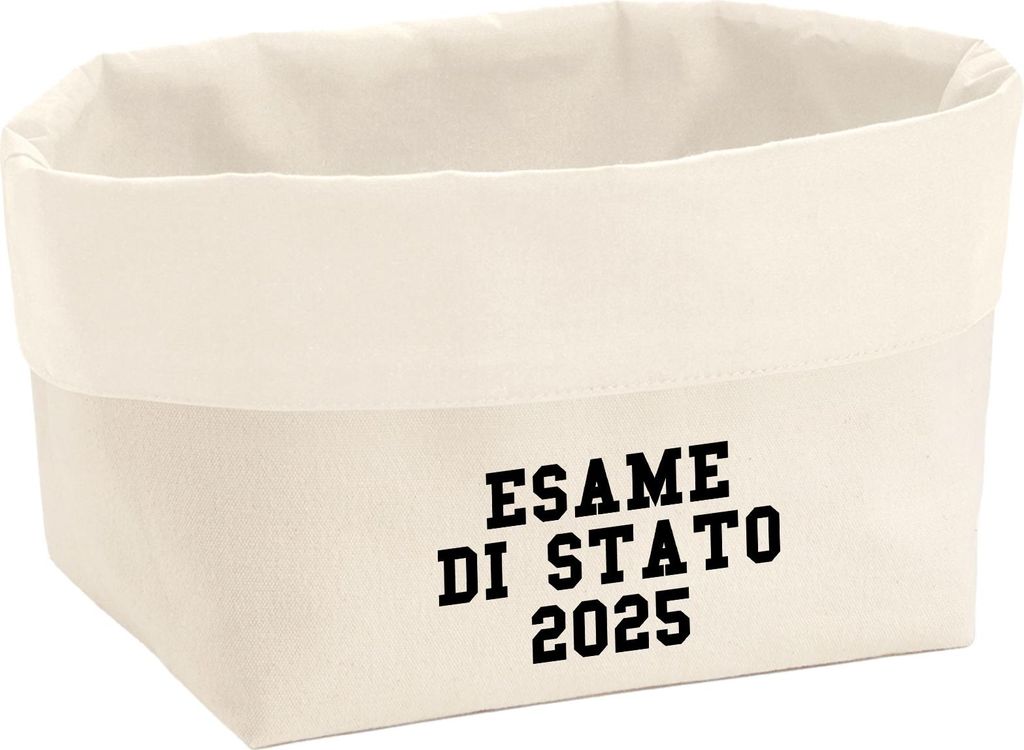 Huuraa Organizer Esame di Stato 2025 Abschluss Italien 3 Liter Medium Canvas Baumwolle Utensilo Geschenkidee