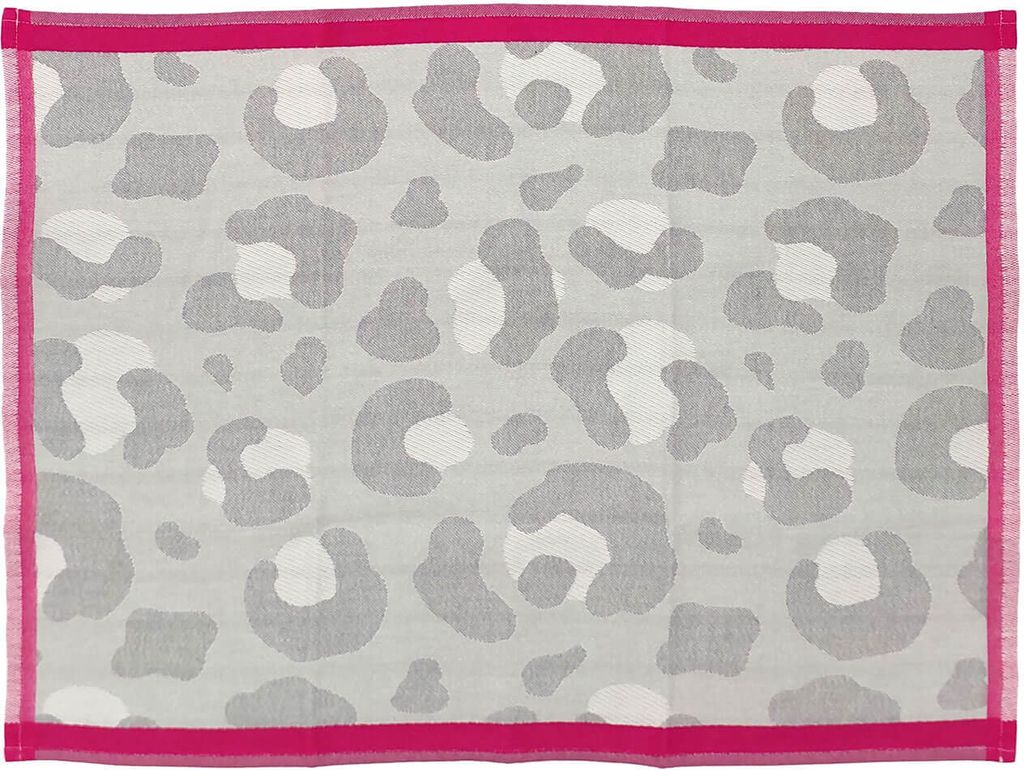 Geschirrtuch "Leo" pink-grau