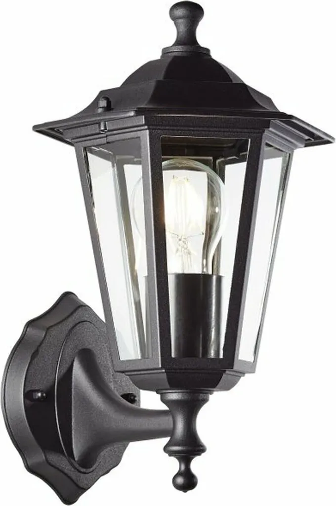 Lampada da parete Brilliant Carleen Outdoor E27 Nero 60 W