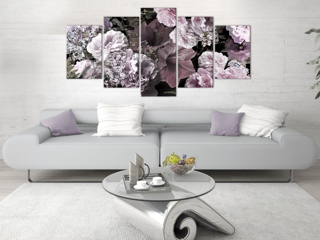 BLUMEN PÄONIEN LILIEN Acrylglasbild Modern Wandbild Produktbild 