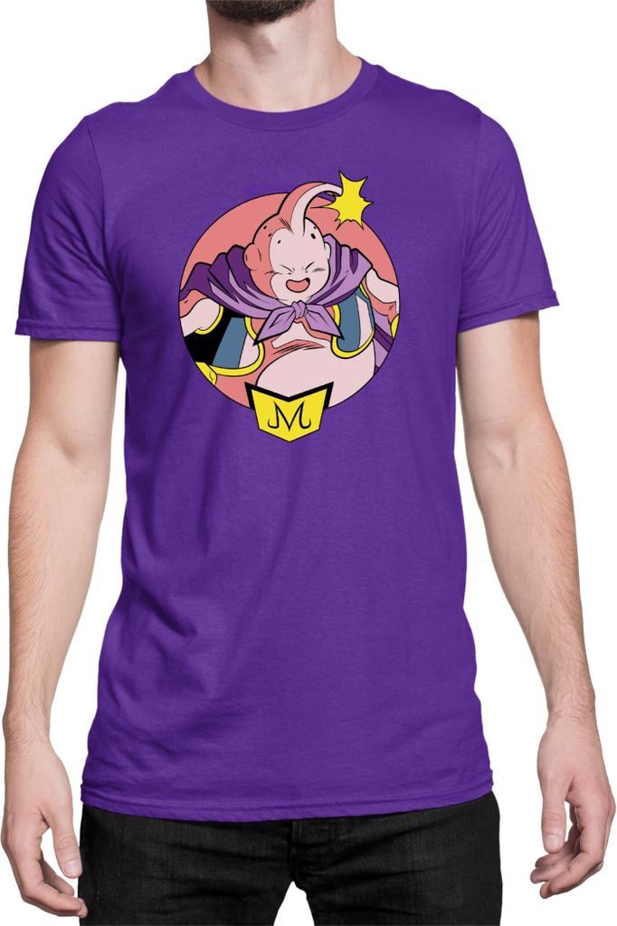 Herren T-Shirt Dragon Anime Manga Ball Z Majin Boo 02, Man 3XL / Lila