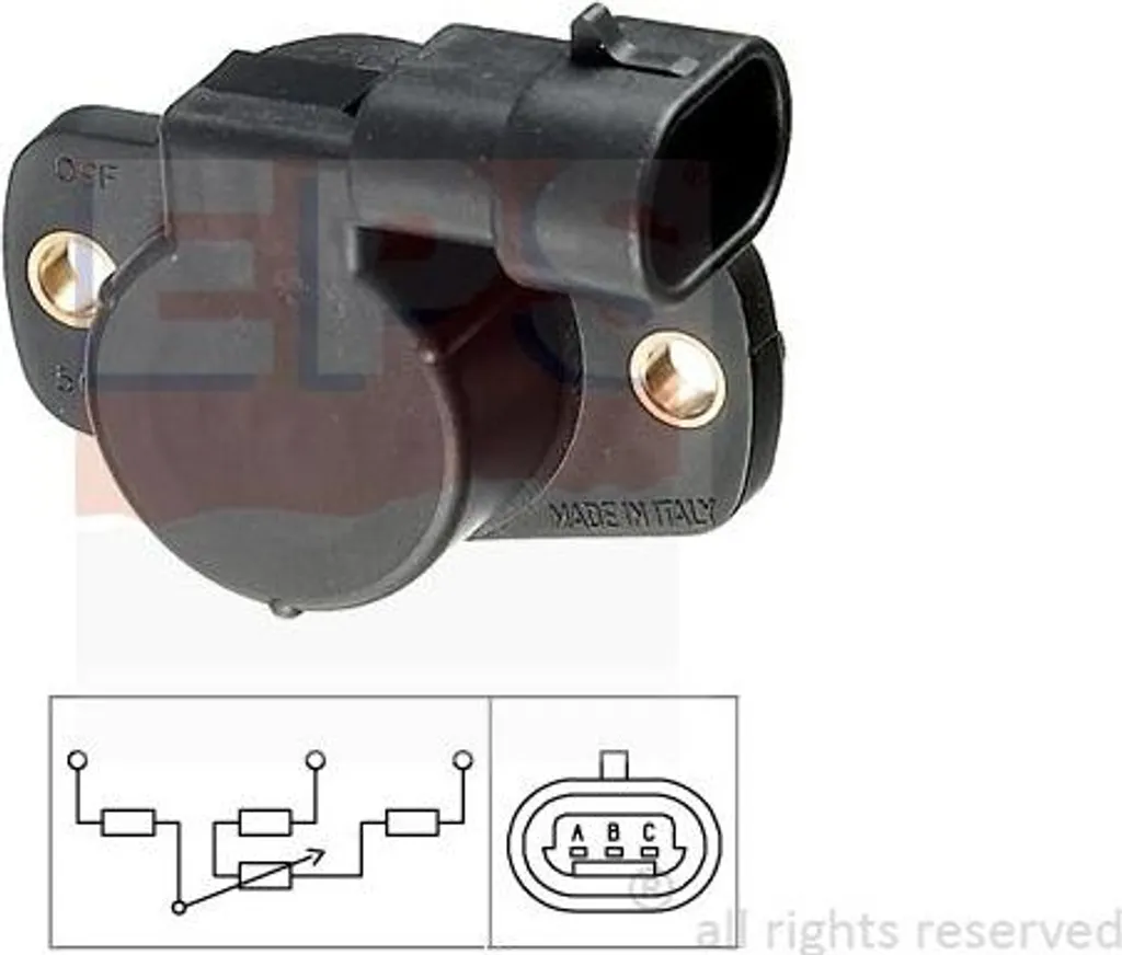 Capteur Position Papillon EPS 1.995.083 pour Clio et Megane OE 9950634