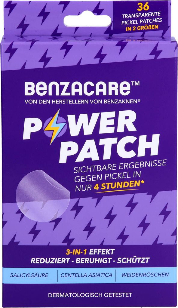 Benzacare Power Patch gegen Pickel 36 St