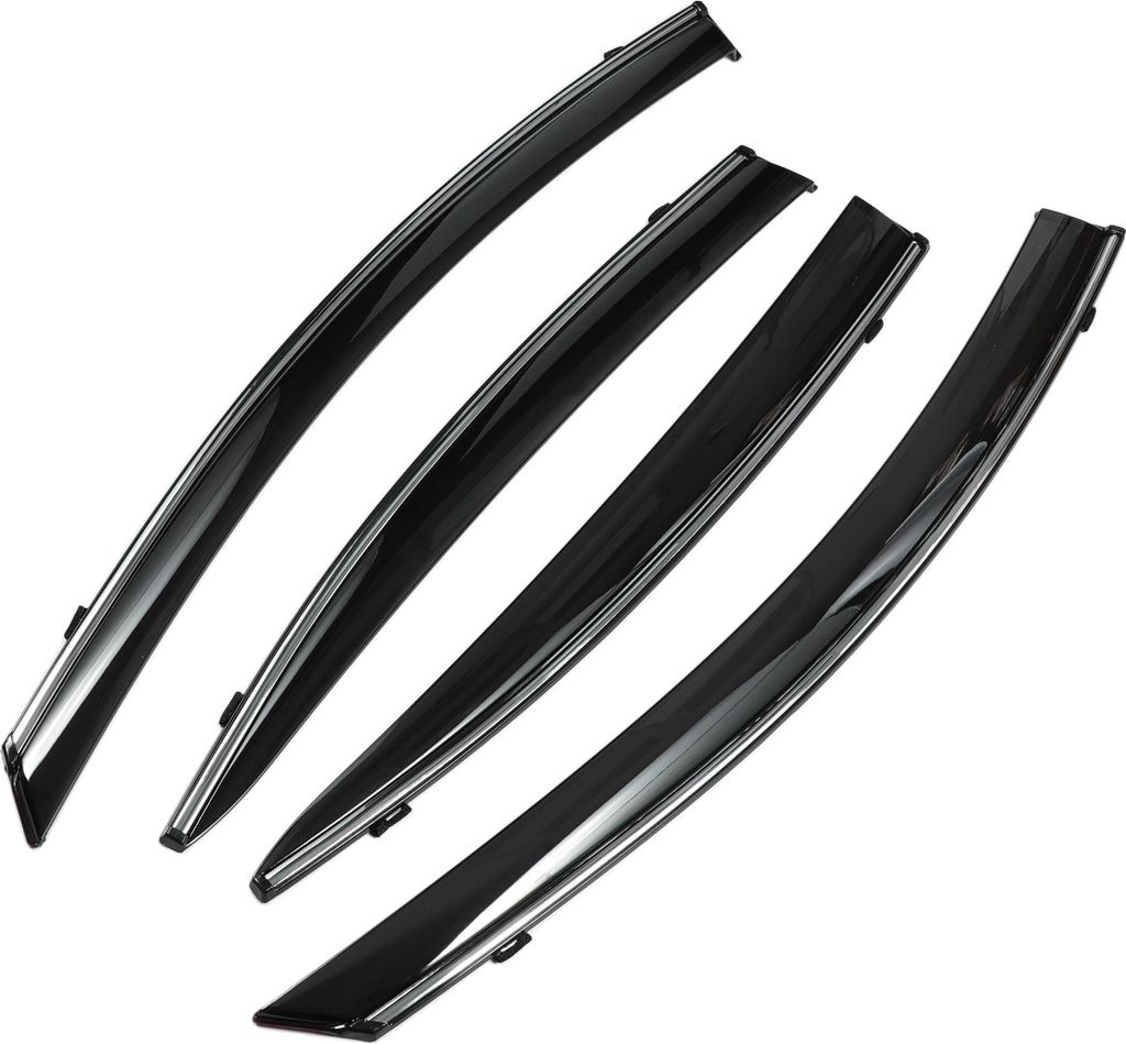 Seitenfensterabweiser Auto Seitenfenster Windabweiser für Mazda 3 Limousine 2019-2024 Schwarz Regenschutz Sonnenblenden Windabweiser Fenster Vent ...