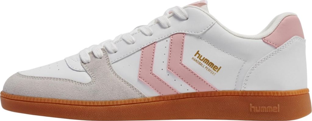 Hummel Perfekt Sp Handball Sneaker Schuhe vegan 226303 weiss/pink , Schuhgröße:37 EU
