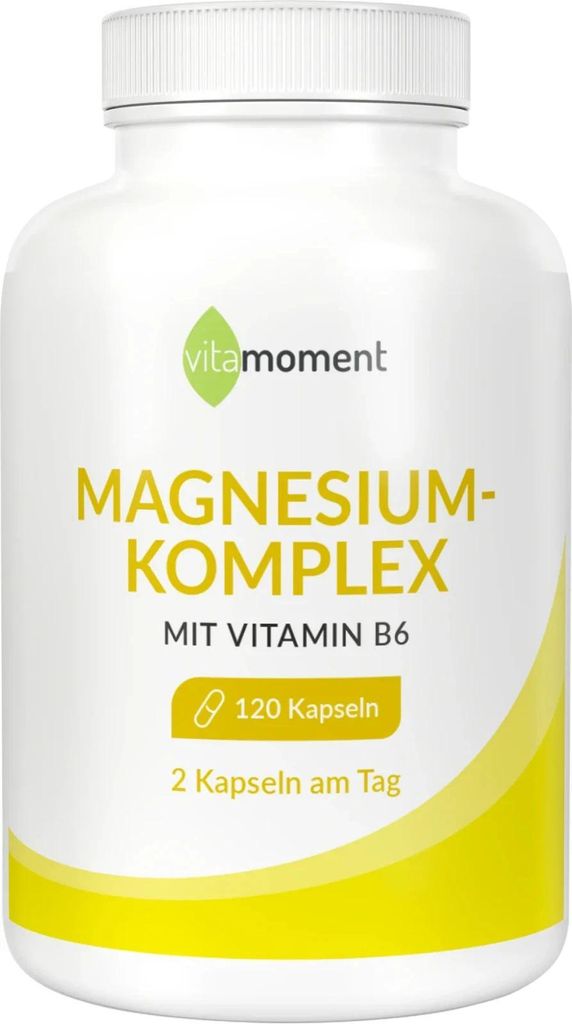 Magnesium Komplex 120 Kapseln B6 Vitamin jetzt im Blitzversand