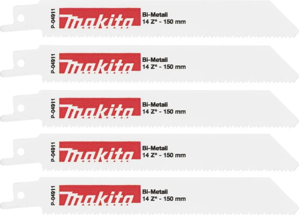 Lama Makita P-04911 150/14Z per Metallo: Confezione 5 Pezzi Originale