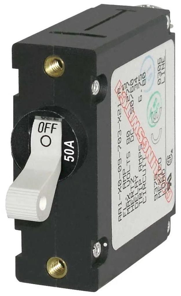 Blue Sea Systems Disjoncteur magnétique unipolaire CA/CC 50 Image du produit 
