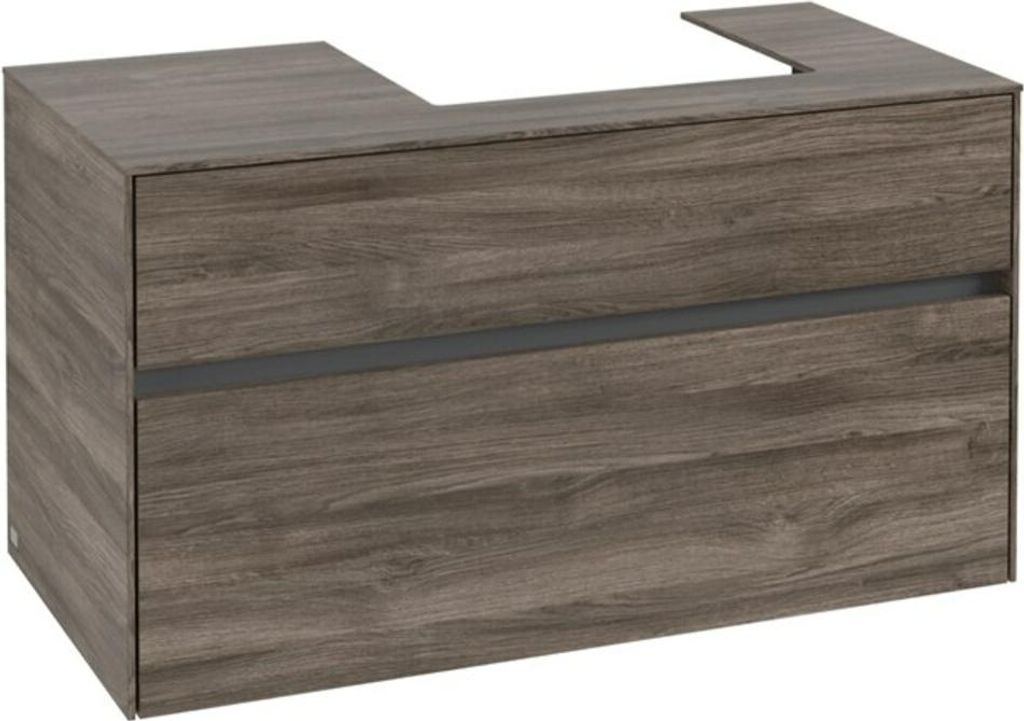 Villeroy & Boch Collaro Waschbeckenunterschrank, Waschbecken rechts, 2 Auszüge, Wandmontage, 1000x548x500mm, C01500RK