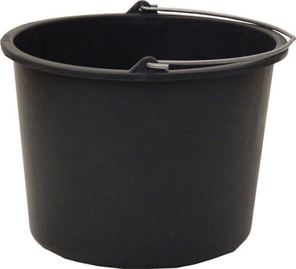 JOPA Baueimer, 20 l, schwarz, Skalierung, schwere Produktbild 