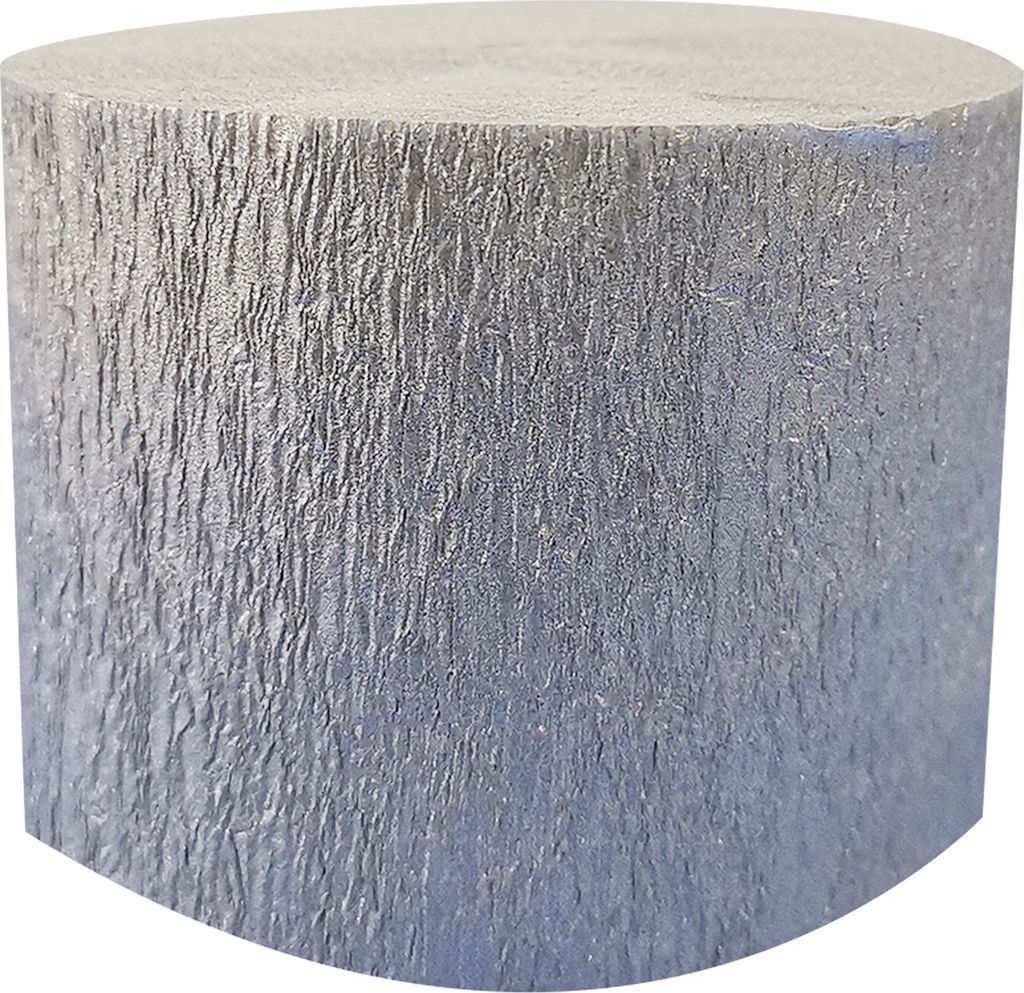 farbige Crêpe Papierzierleiter faderloser Party Dekoration Papier zerknitterte Papierszene Setting Requisiten für Hochzeit-Silber