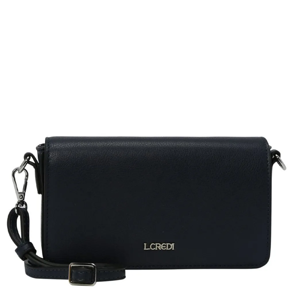 Petit sac à épaule bleu marine idéal pour cérémonie et soirée L.CREDI