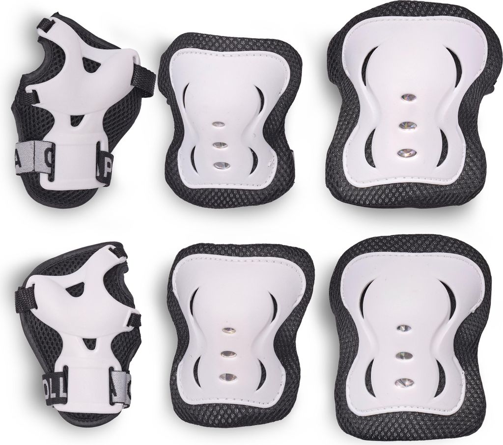 Protection Gear Set - Protect Pro - Black / White Caps - M Produktbild 