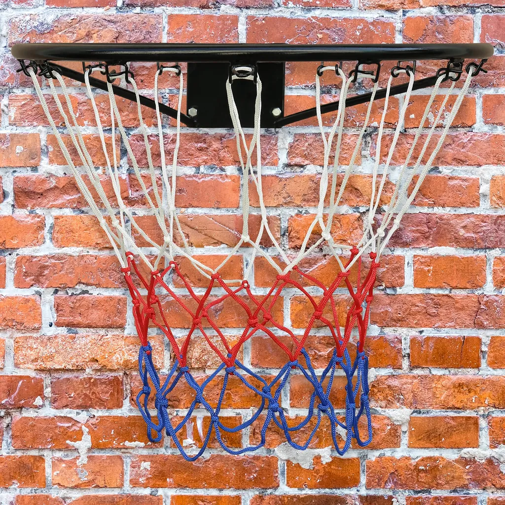Arceau de Basket Mural Solide en Acier Noir pour Jardin et Extérieur