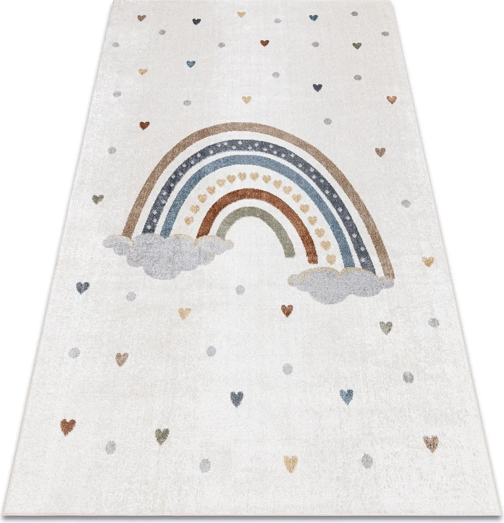 Tapis Décoratif Rainbow Heart BONO 724 pour Grande Chambre et Salon