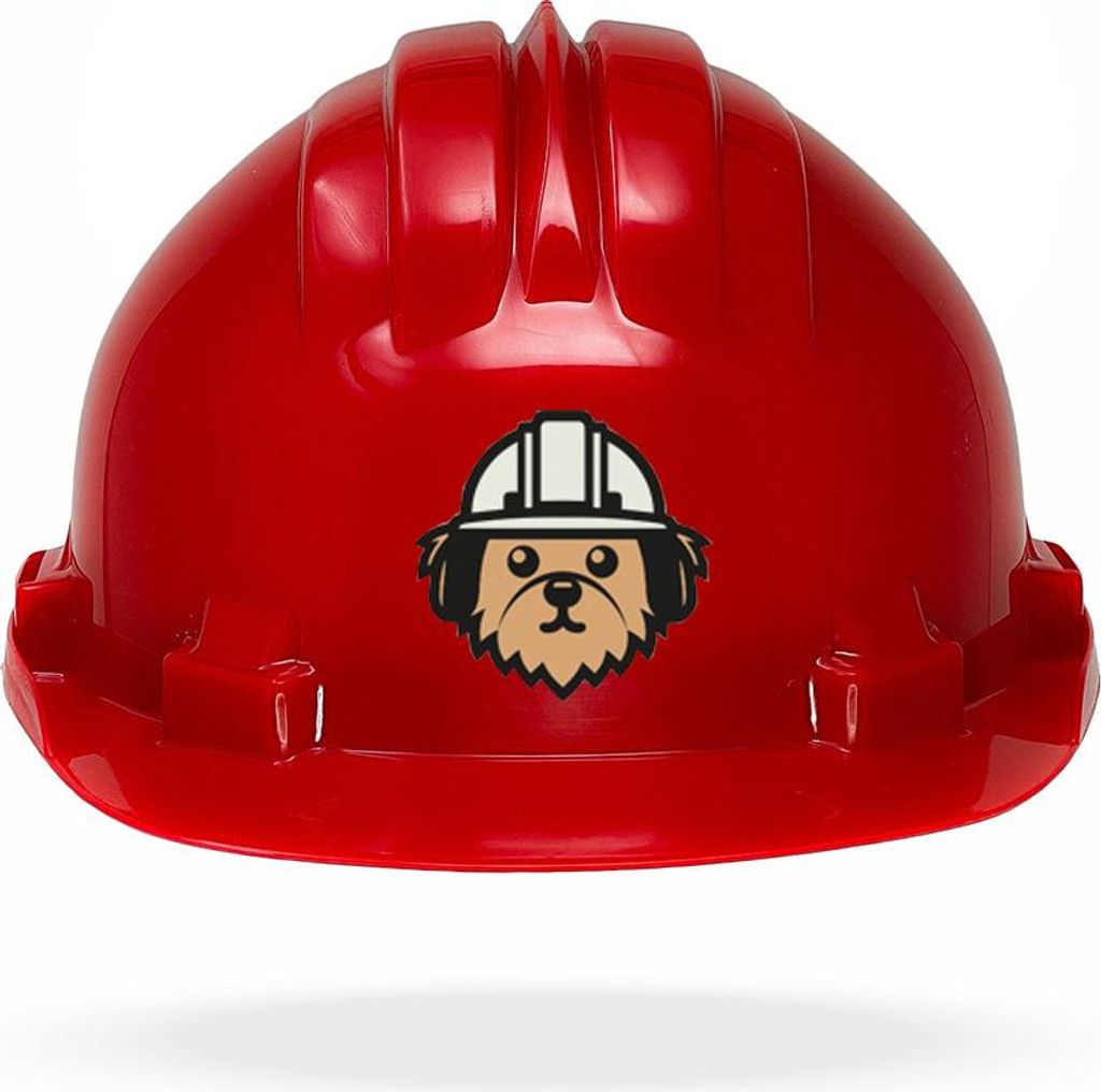 TAMS Kinderhelm - Drehverschluss Rot Hund