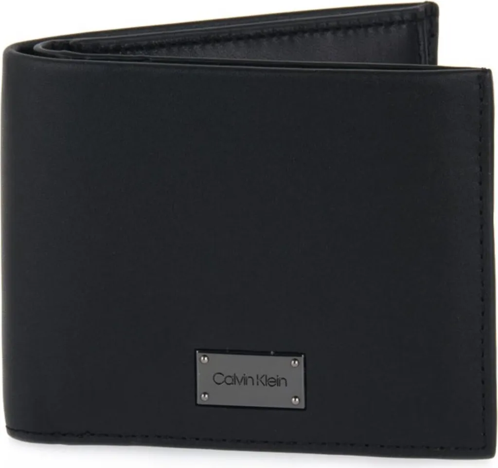 Petit Portefeuille en Cuir Noir avec Porte-monnaie Calvin Klein Lux