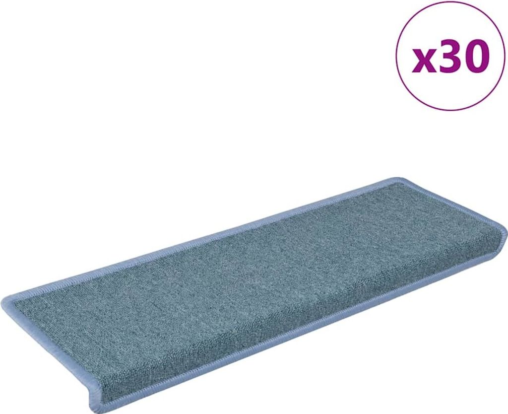 Stufenmatten 30 Stk. 65x21x4 cm Seeblau Rechteckiger Rand
