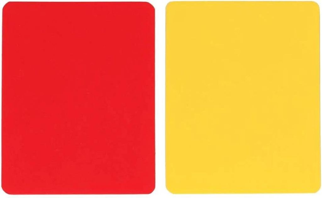 Paar Schiedsrichterkarten - Gelb und Rot Produktbild 