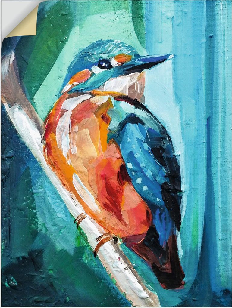 ARTland Wandbild, selbstklebend Eisvogel Größe: 60x80 cm