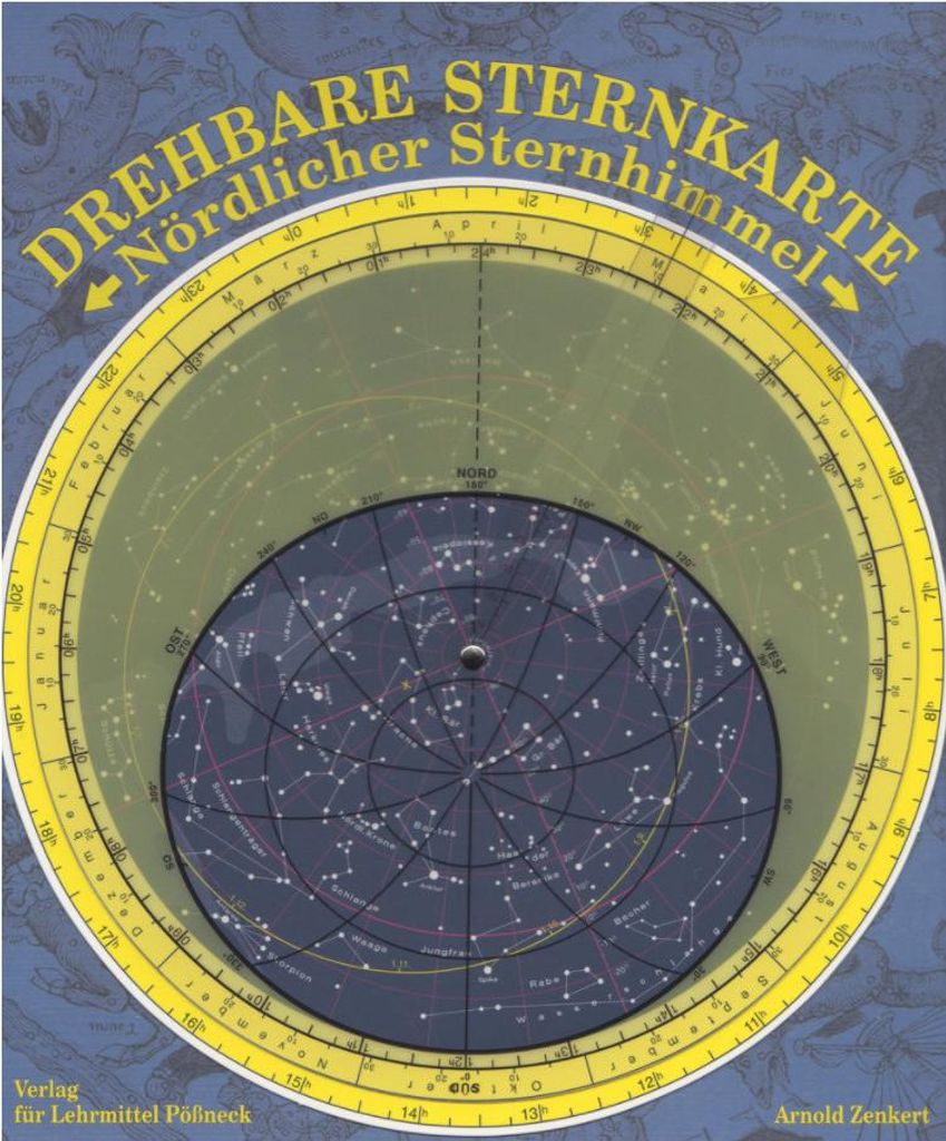 Drehbare Sternkarte mit Planetenzeiger: Nördlicher Produktbild 