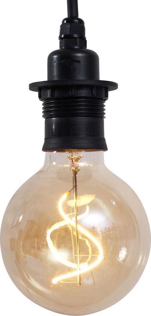 Zewnętrzna lampa wisząca czarna IP44 - Cava Zdjęcie produktu 