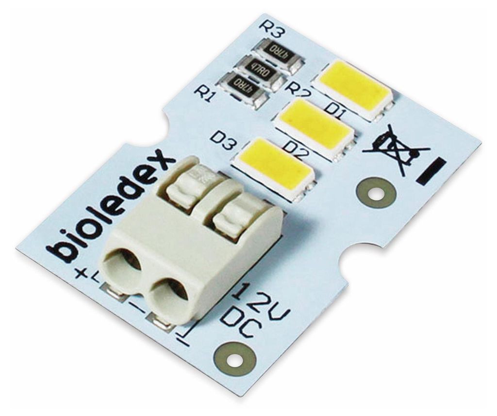 Module LED BIOLEDEX, 30x20mm, 12 V-, 1,5 W, 135 Lm, 3000 k, Image du produit 