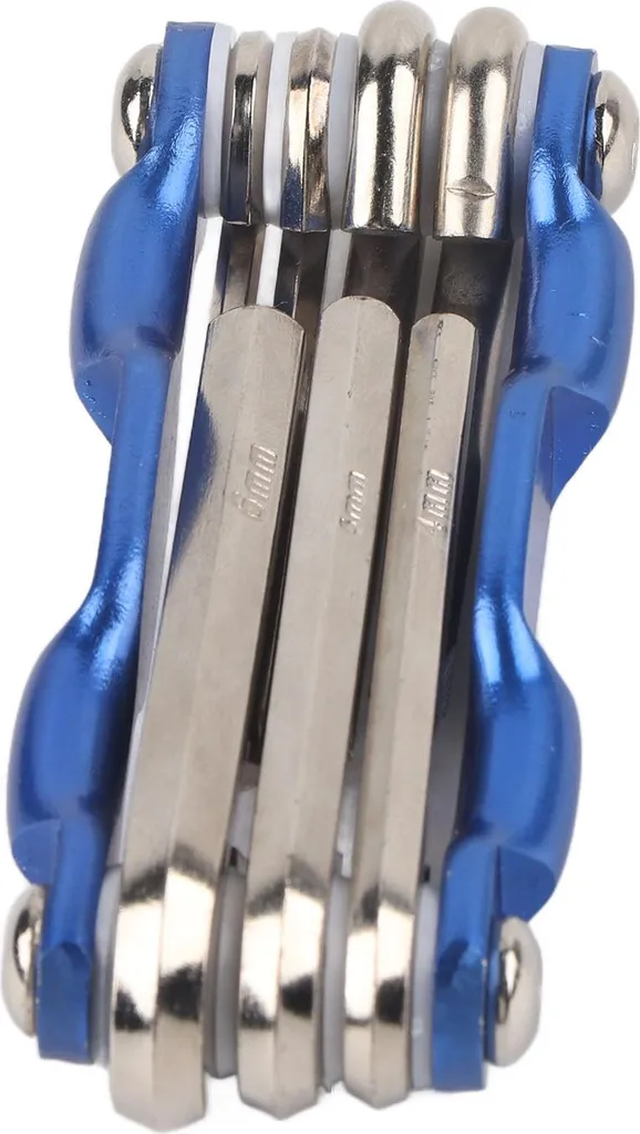 Multitool Bici 7 in 1 Blu Acciaio Legato - Attrezzi Riparazione Professionali - 4