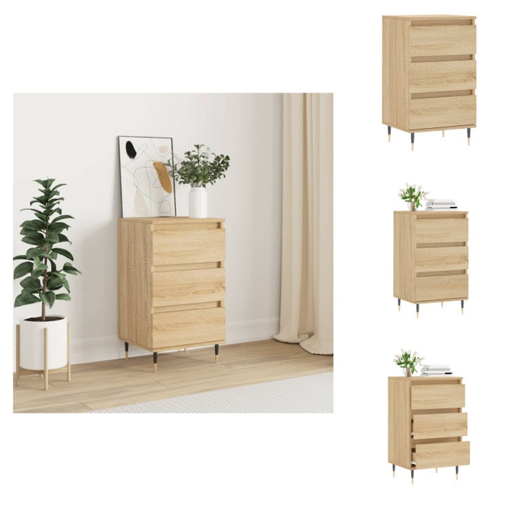 vidaXL Sideboard Sonoma-Eiche 40x35x70 cm Holzwerkstoff - Sideboards