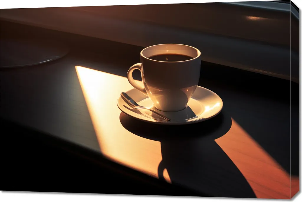 Decorazione Cucina Quadro Caffè 90x60 cm - Stampa su Tela Moderna