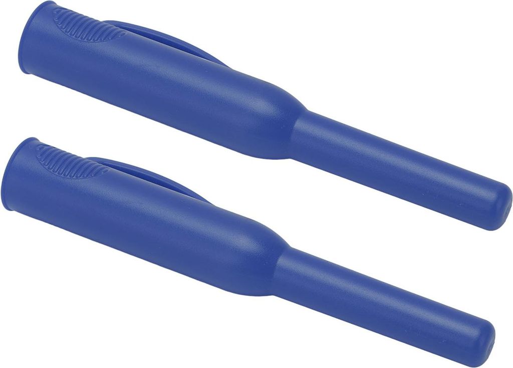 2Pcs Schreiner Bleistift Abdeckung lange Nase tiefes Loch Holzbearbeitung Marker Abdeckungen mit Clip blau