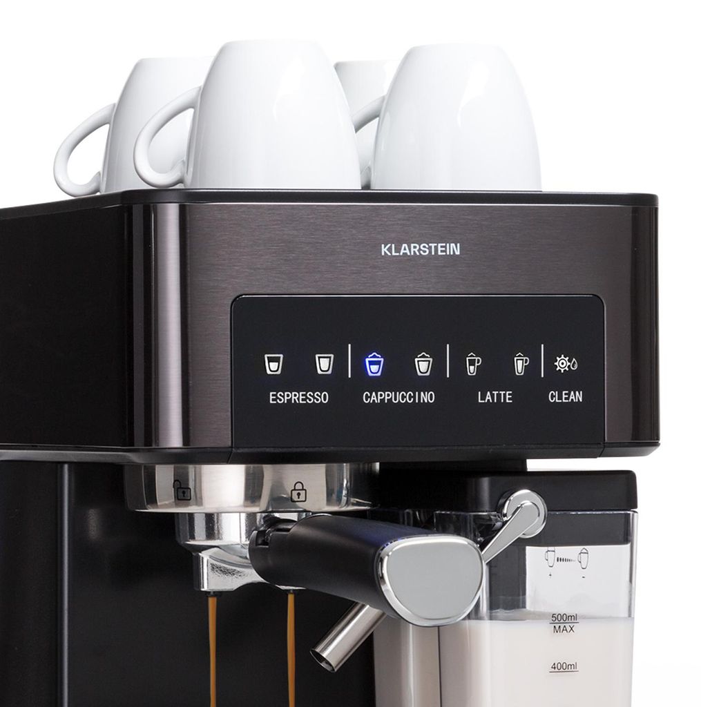 Klarstein Espresso portafiltro con montalatte, mini Immagine del prodotto 