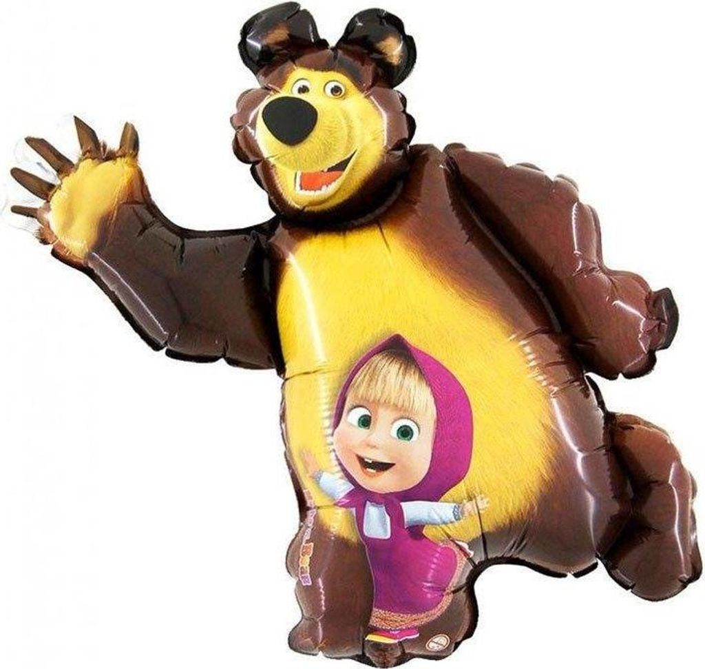 Balon Foliowy Masha i Niedźwiedź - 90 cm Grabo Zdjęcie produktu 