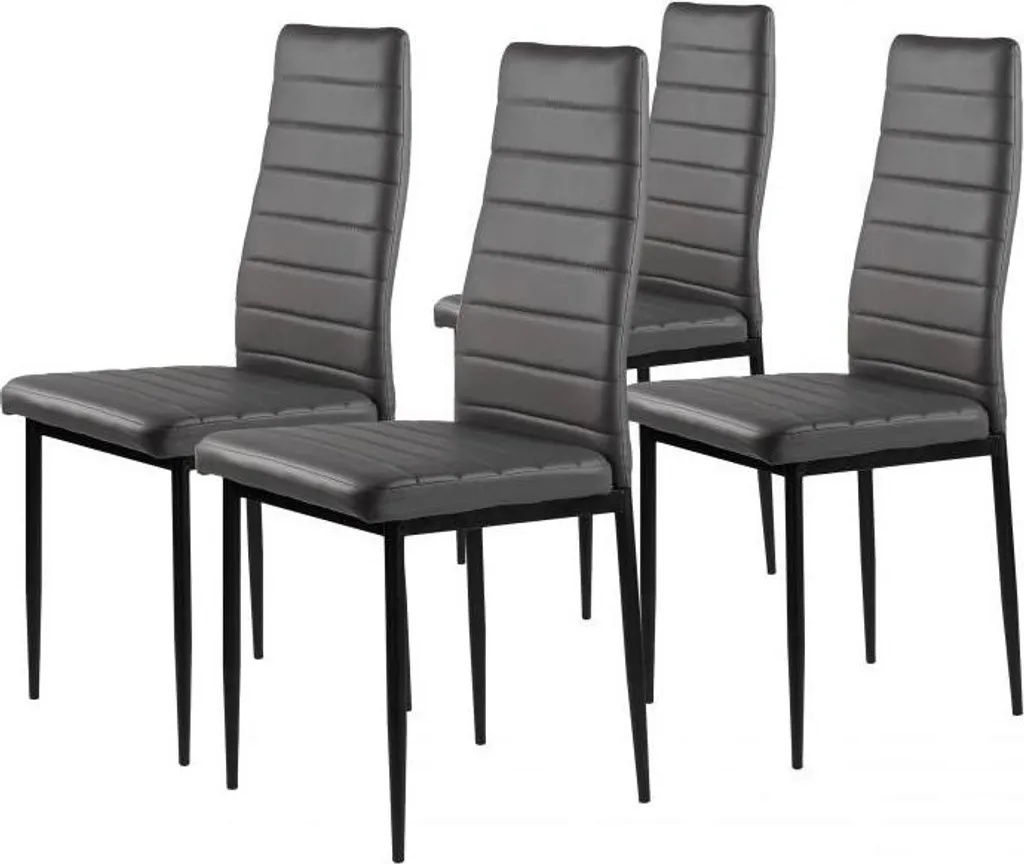 Chaises de salle à manger grises lot de 4 : finissez-en avec le mal de dos