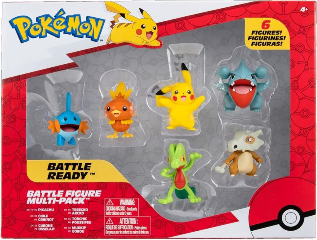 Jazwares Pokémon akční figurky 6-Pack Treecko Torchic Produktbild 