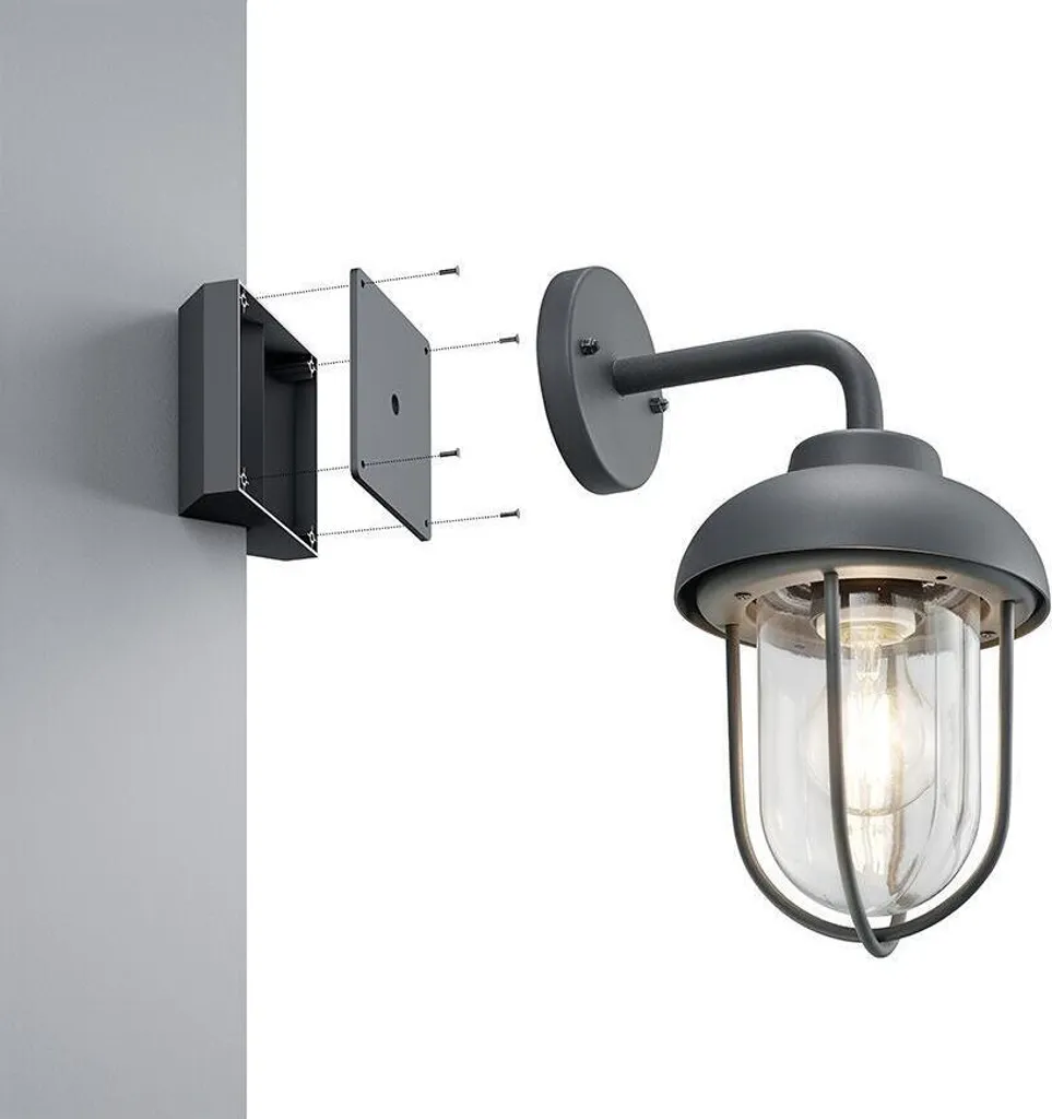 Design e Funzionalità: Supporto Angolare Trio per Luci Esterno Nere