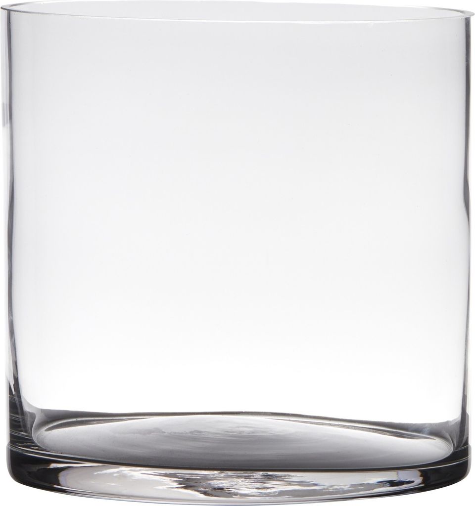 Dekoglas, Vase ZYLINDER COLD CUT H. 19cm D. 19cm Produktbild 