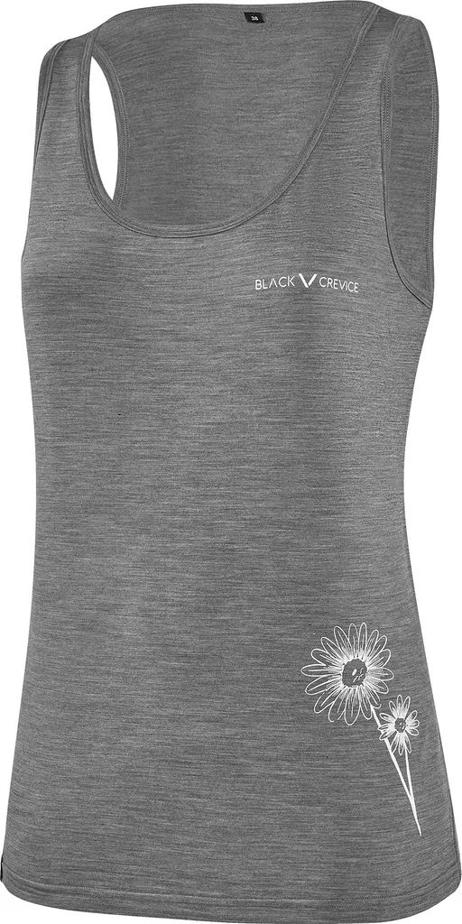 Black Crevice Canotta Merino Donna Grigio Taglia 40 - Intimo Tecnico