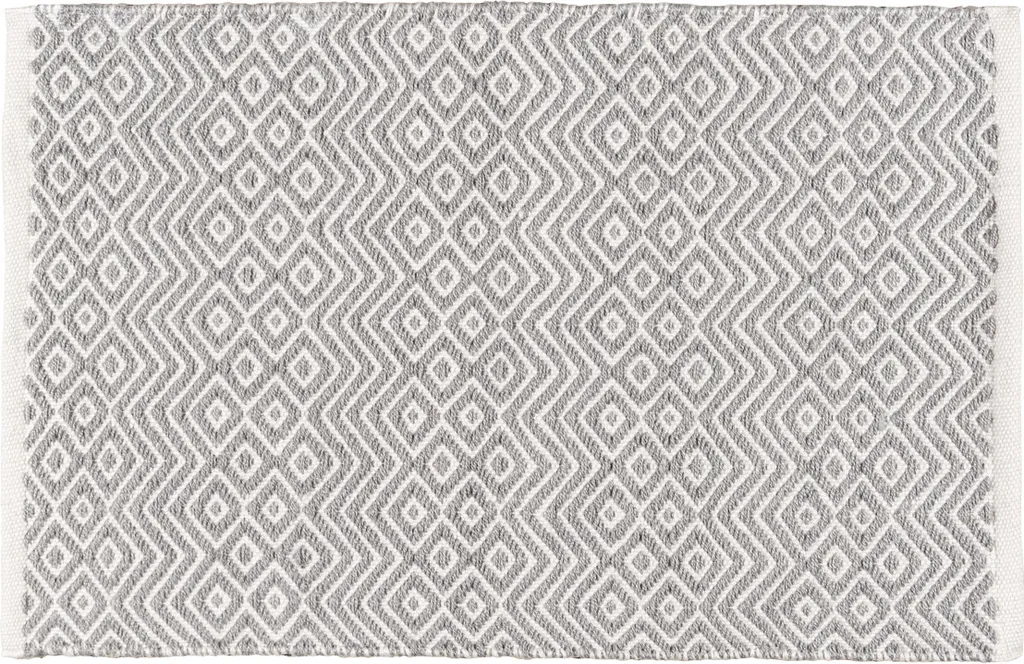 WENKO Kasi Tapis de bain en jacquard recyclé avec base antidérapante et lavable jusqu'à 30 °C en 100% coton 50 x 80 cm Multicolore 50 x 0 x 80 cm