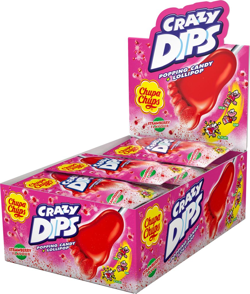 Chupa Chups Crazy Dips Strawberry 14g Produktbild 
