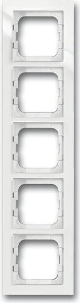 Busch-Jaeger 1754-0-4347 Plaque de Recouvrement 5 Postes Blanc Pur