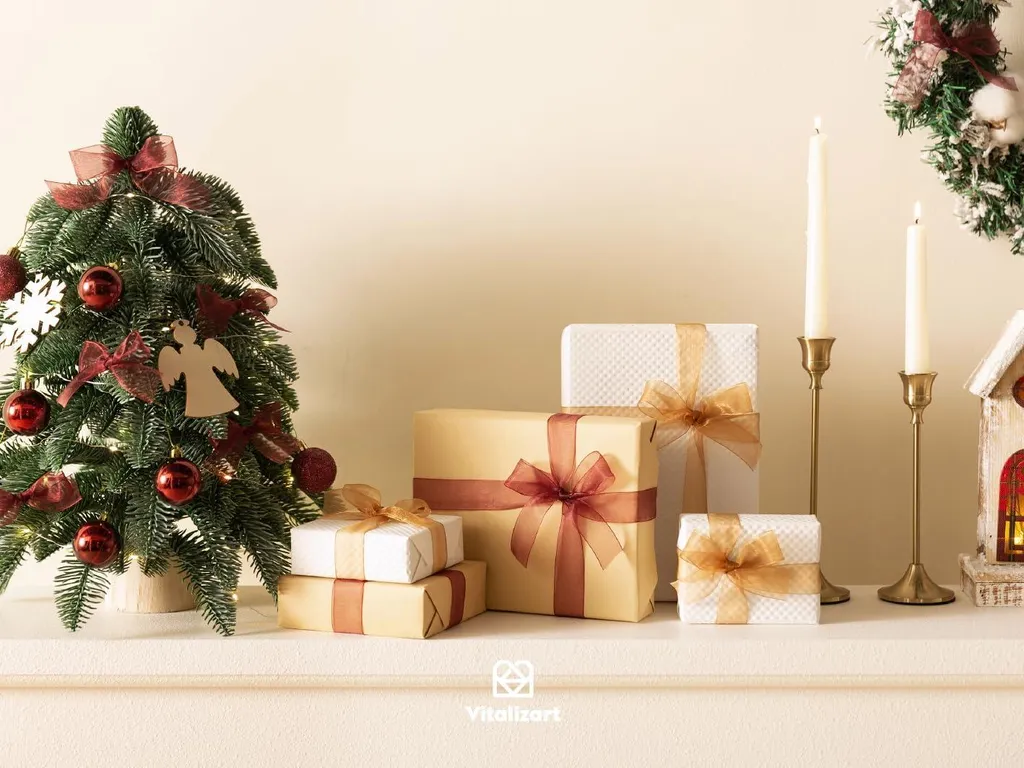 Ruban Organza pour Emballage Cadeau et Sapin de Noël - 9 Couleurs x 25m