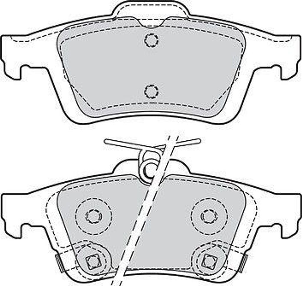 VALEO Bremsbeläge Satz Hinten für FORD FOCUS III Turnier 601709