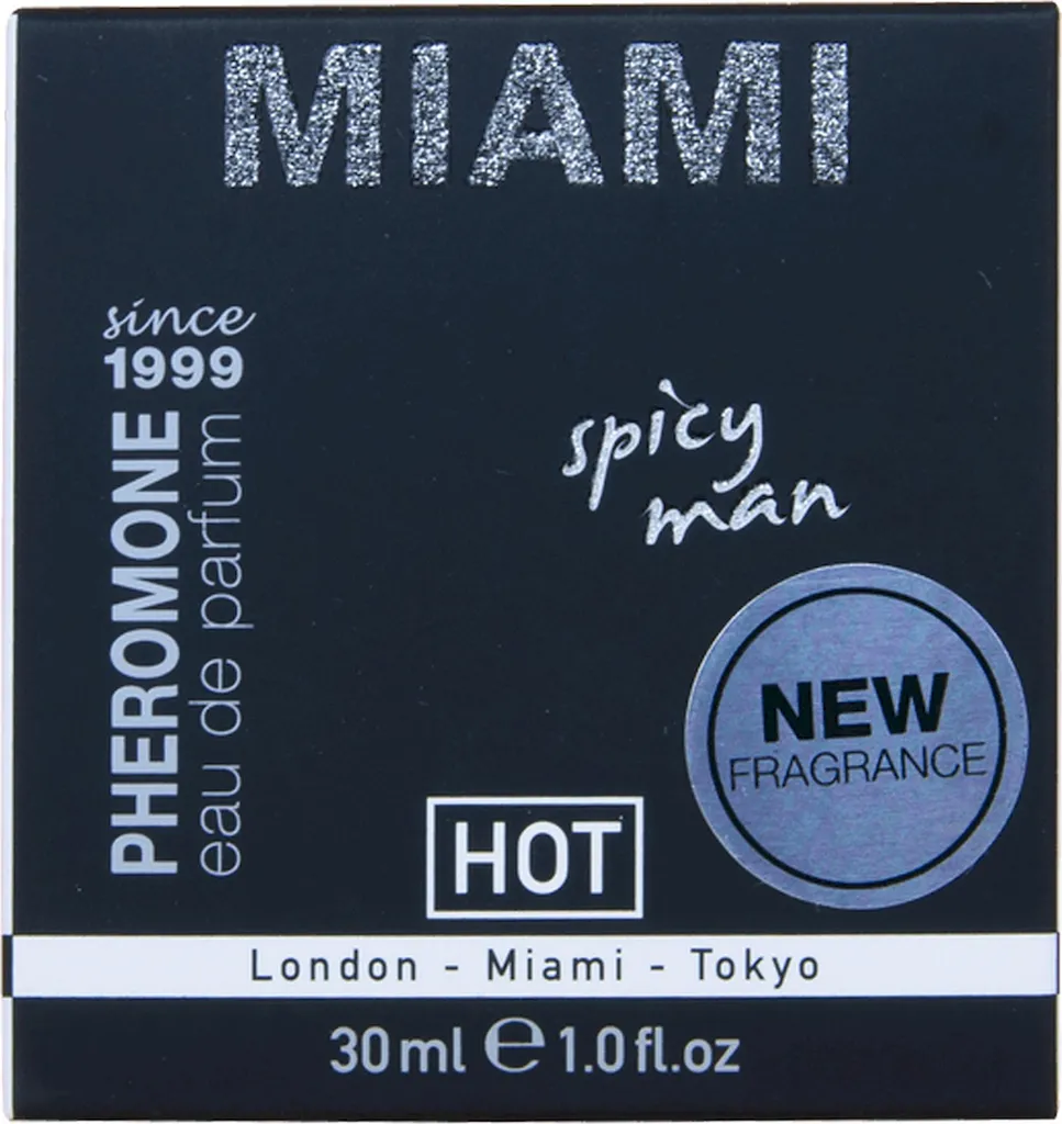 Eau de Parfum Phéromone pour Homme Miami Spicy Man : Soirée Hot et Intense