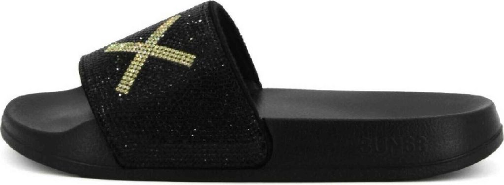 SUN68 Slippers LOGO STRASS - Damen Sandalen Pantoletten Produktbild 