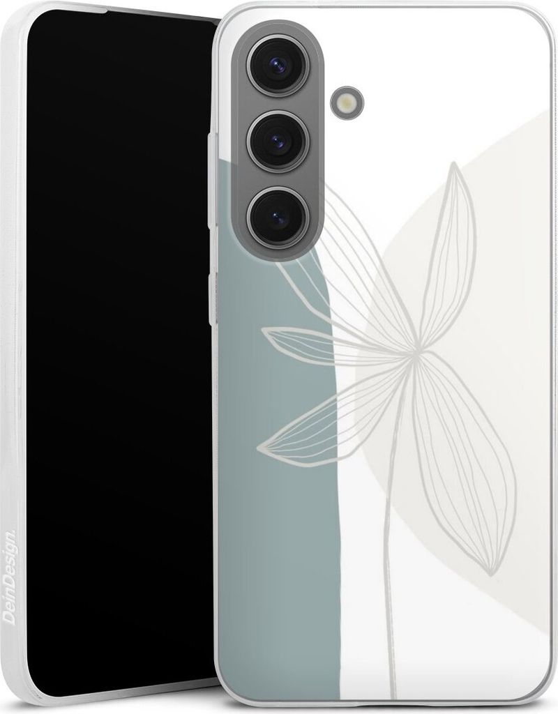DeinDesign Slim Hülle für Samsung Galaxy S25 Silikon Case Ultra Dünn Handyhülle Blume Boho Pastell