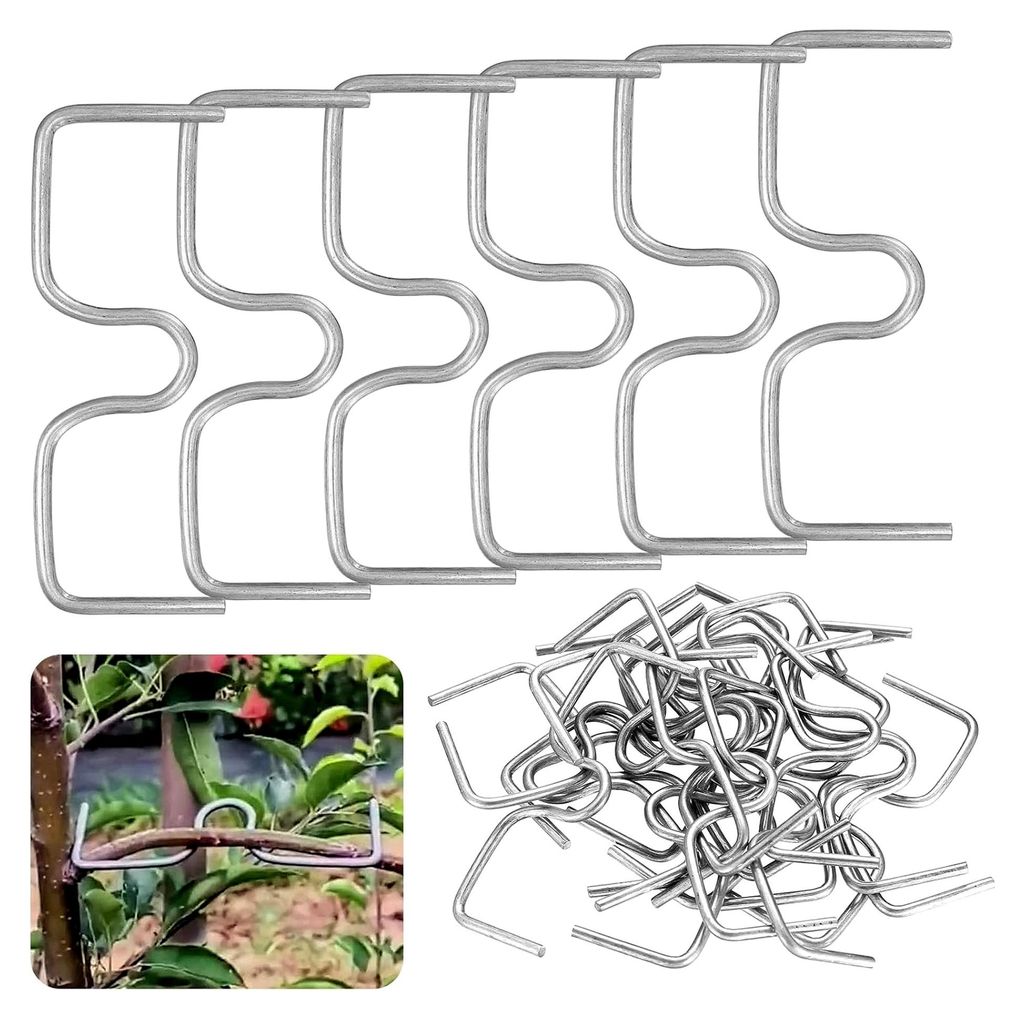 32 Stück Astzieher M-Förmiger Astspreizer für Obstbäume, Metall Halter für Obstzweige, Astfixierer für Gartenpflanzen