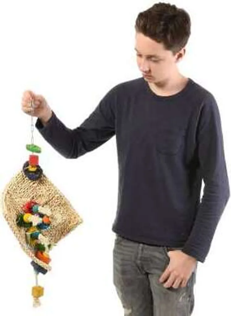 Artigianato per Pappagalli | Gioco Naturale in Vimini e Legno Vero